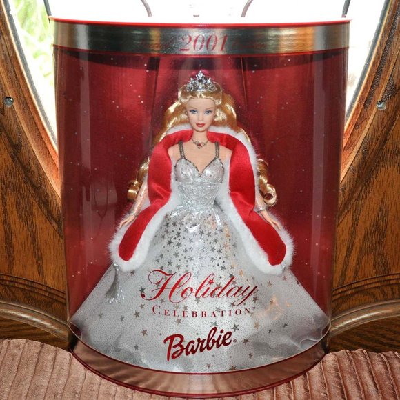2001 Vintage Holiday Celebration Barbie Special Edition NIB Barbie Doll - Picture 1 of 7